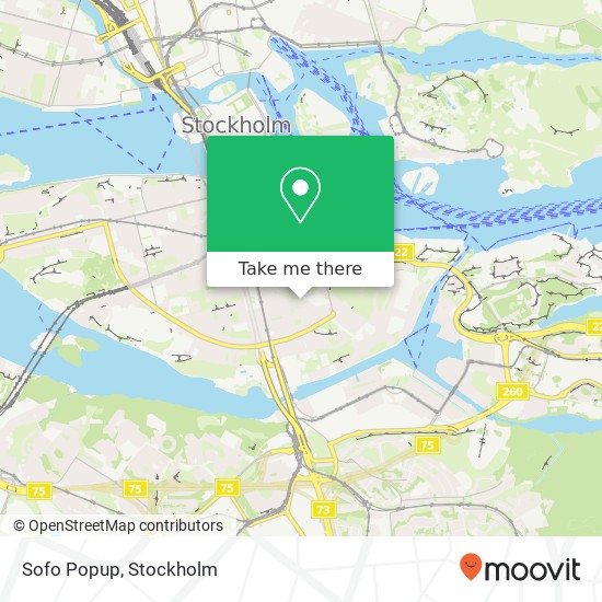 Sofo Popup, Katarina Bangata 44 SE-116 39 Stockholm map