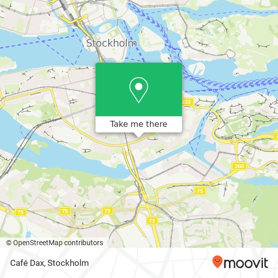 Café Dax, Ringvägen 137 SE-116 61 Stockholm map