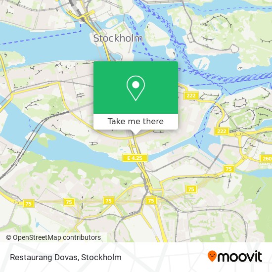 Restaurang Dovas map