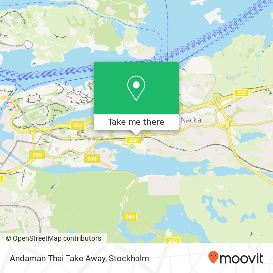 Andaman Thai Take Away, Värmdövägen 119 SE-131 37 Nacka map