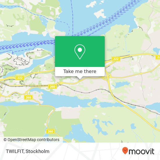 TWILFIT, Vikdalsvägen 8 SE-131 40 Nacka map