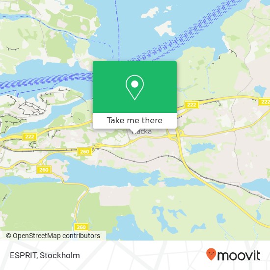 ESPRIT, Forumvägen SE-131 53 Nacka map