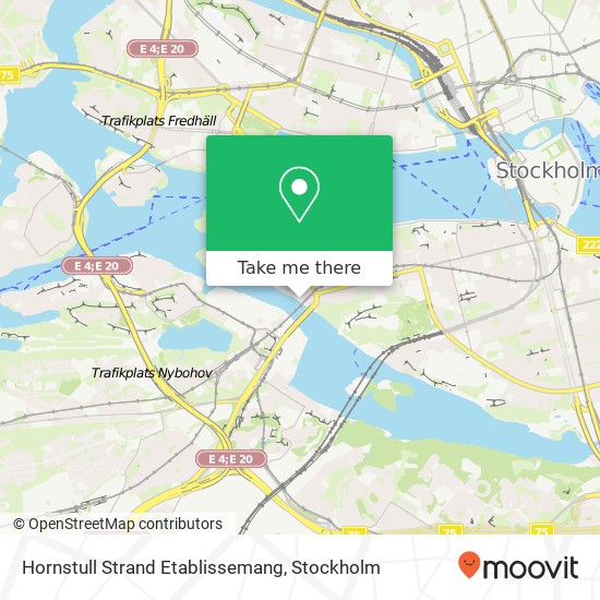 Hornstull Strand Etablissemang map