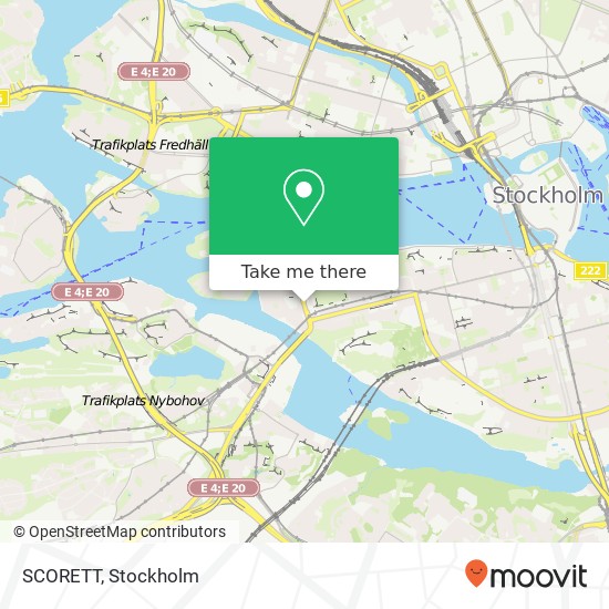 SCORETT, Långholmsgatan SE-117 33 Stockholm map