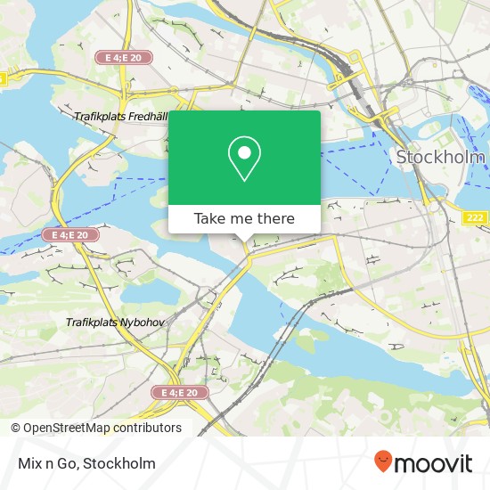 Mix n Go, Långholmsgatan SE-117 33 Stockholm map