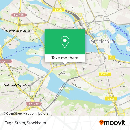 Tugg Sthlm map