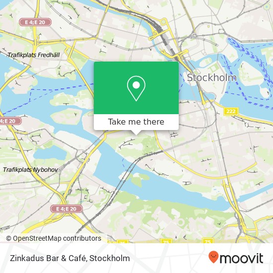 Zinkadus Bar & Café, Zinkens väg 20 SE-117 41 Stockholm map