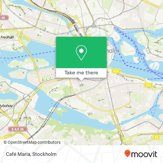 Café Maria, Wollmar Yxkullsgatan 25 SE-118 50 Stockholm map
