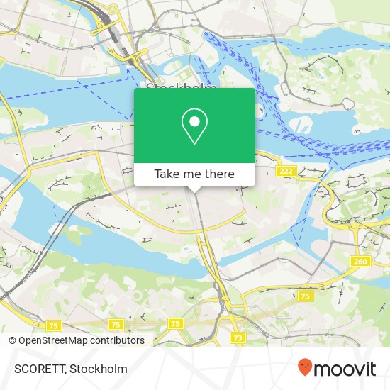 SCORETT, Götgatan SE-116 21 Stockholm map