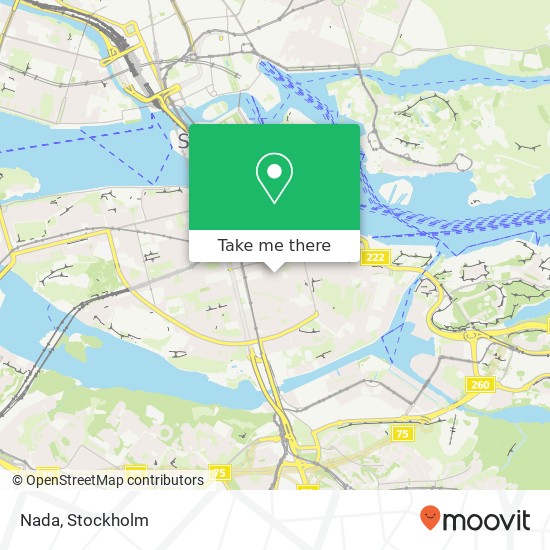 Nada, Åsögatan 140 SE-116 24 Stockholm map