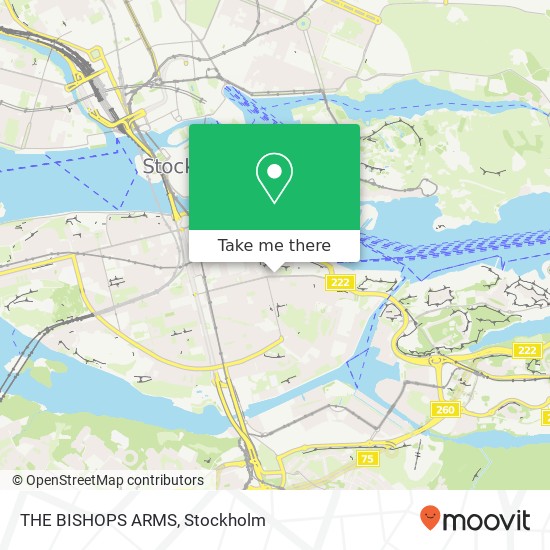 THE BISHOPS ARMS, Folkungagatan 105 SE-116 30 Stockholm map