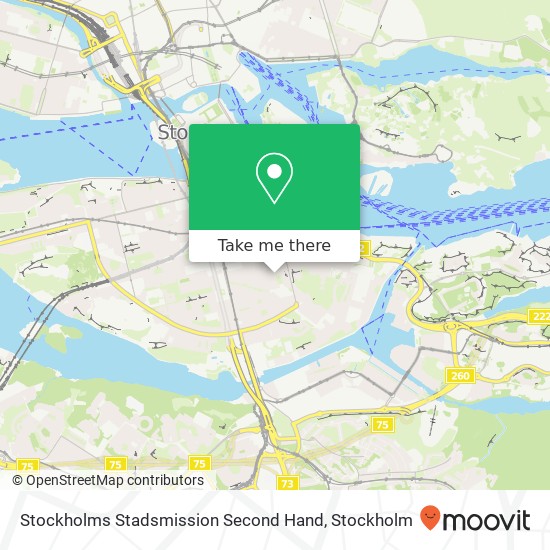 Stockholms Stadsmission Second Hand, Nytorgsgatan 44 SE-116 40 Stockholm map