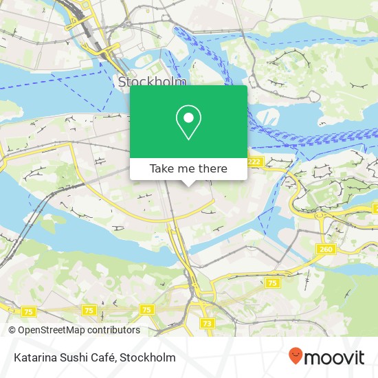 Katarina Sushi Café, Katarina Bangata SE-116 39 Stockholm map