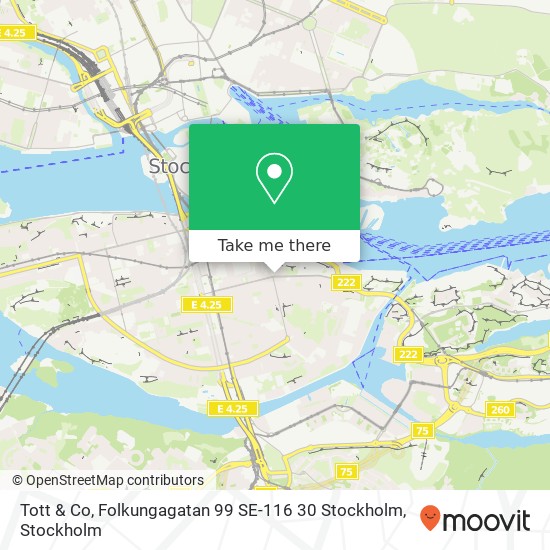 Tott & Co, Folkungagatan 99 SE-116 30 Stockholm map