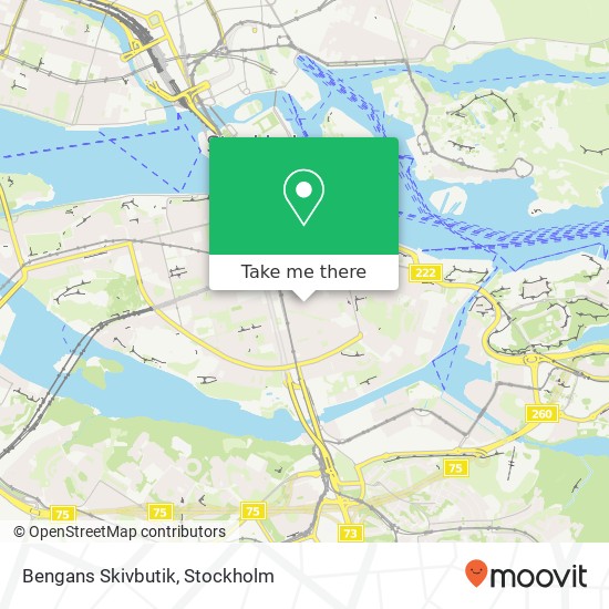 Bengans Skivbutik, Östgötagatan SE-116 25 Stockholm map