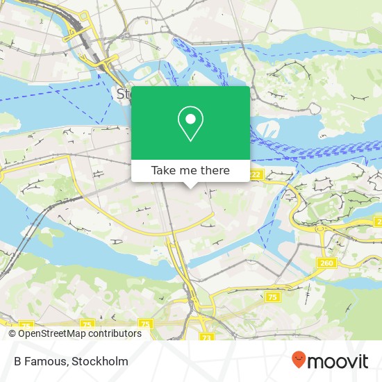 B Famous, Södermannagatan 19 SE-116 40 Stockholm map