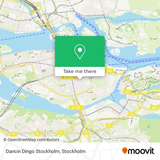 Dancin Dingo Stockholm map