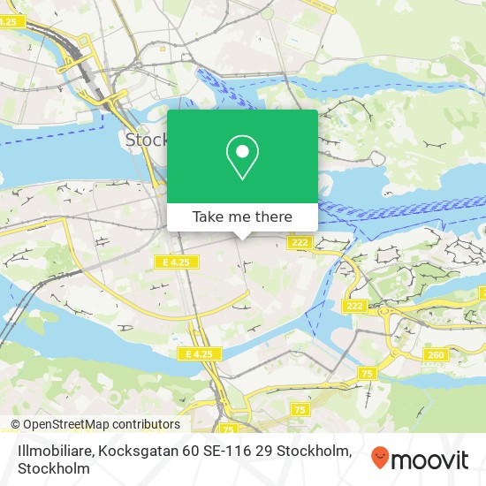 Illmobiliare, Kocksgatan 60 SE-116 29 Stockholm map