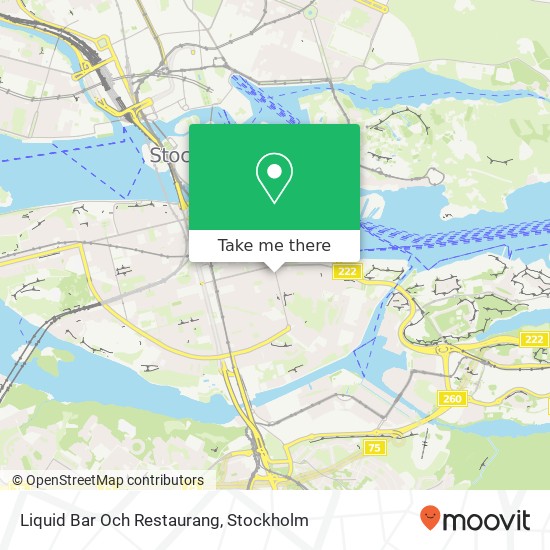 Liquid Bar Och Restaurang, Renstiernas gata 22 SE-116 31 Stockholm map