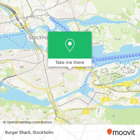 Burger Shack, Erstagatan 21 SE-116 36 Stockholm map