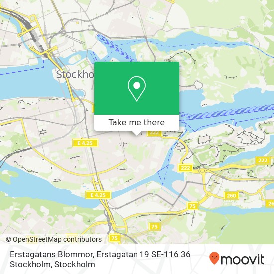 Erstagatans Blommor, Erstagatan 19 SE-116 36 Stockholm map