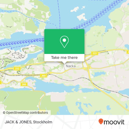 JACK & JONES, Vikdalsvägen SE-131 40 Nacka map