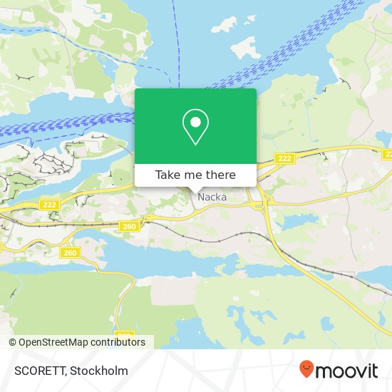 SCORETT, Vikdalsvägen SE-131 40 Nacka map