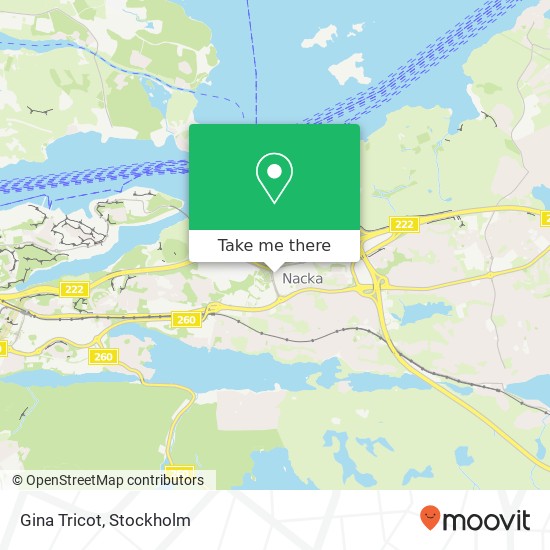 Gina Tricot, Vikdalsvägen SE-131 40 Nacka map