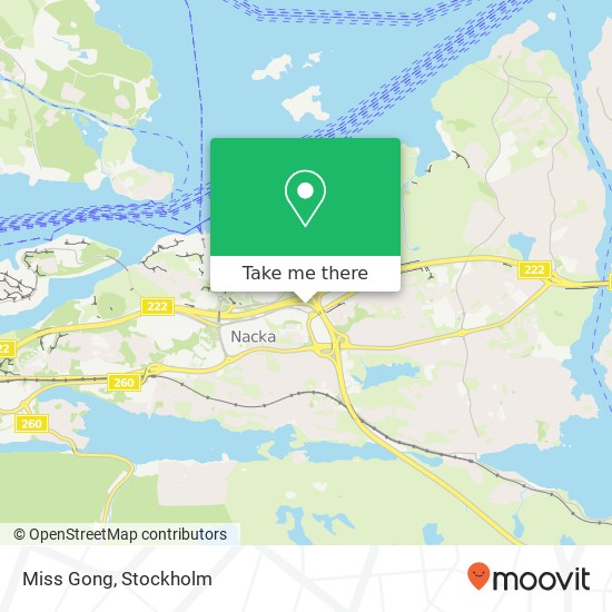 Miss Gong, Skvaltans väg 11 SE-131 39 Nacka map