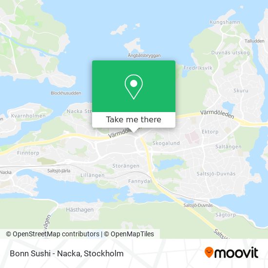 Bonn Sushi - Nacka map