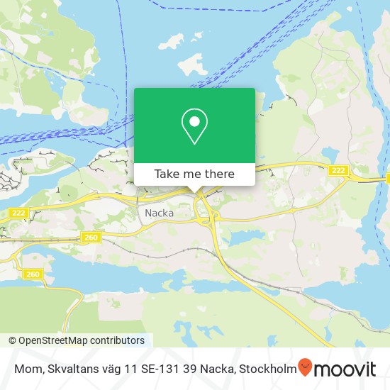 Mom, Skvaltans väg 11 SE-131 39 Nacka map