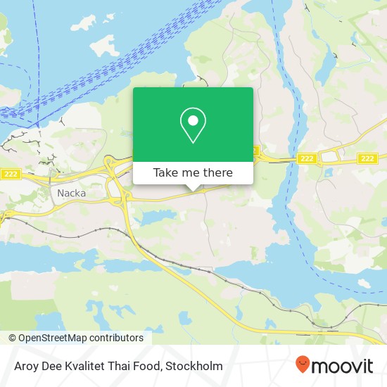 Aroy Dee Kvalitet Thai Food, Värmdövägen 260 SE-131 42 Nacka map