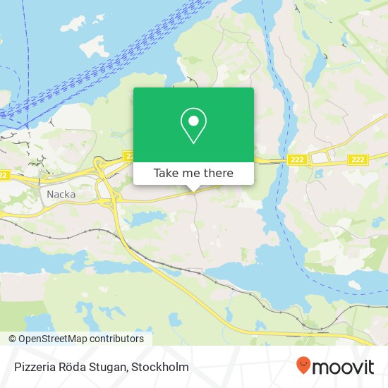 Pizzeria Röda Stugan, Duvnäsvägen 2 SE-131 42 Nacka map