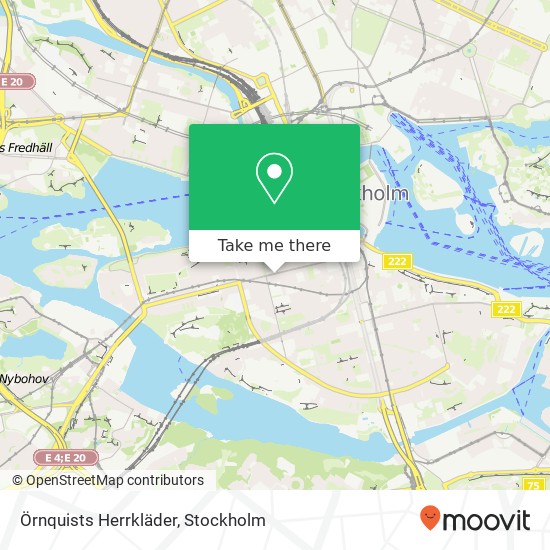 Örnquists Herrkläder, Hornsgatan 51 SE-118 49 Stockholm map