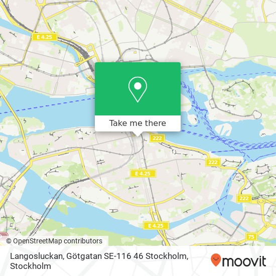 Langosluckan, Götgatan SE-116 46 Stockholm map