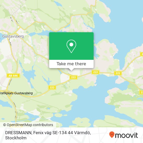 DRESSMANN, Fenix väg SE-134 44 Värmdö map