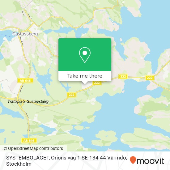 SYSTEMBOLAGET, Orions väg 1 SE-134 44 Värmdö map