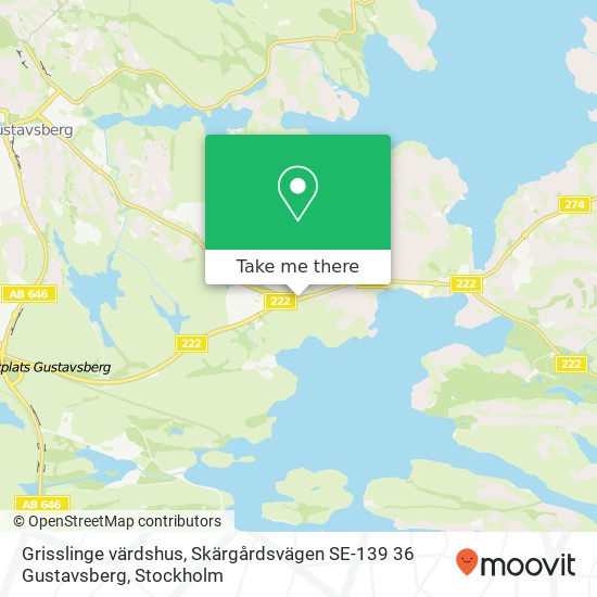 Grisslinge värdshus, Skärgårdsvägen SE-139 36 Gustavsberg map