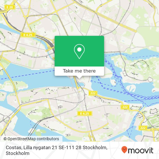Costas, Lilla nygatan 21 SE-111 28 Stockholm map