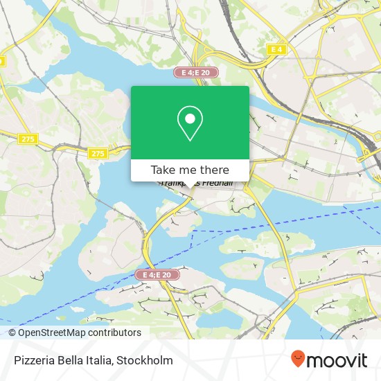 Pizzeria Bella Italia, Stagneliusvägen 31 SE-112 59 Stockholm map