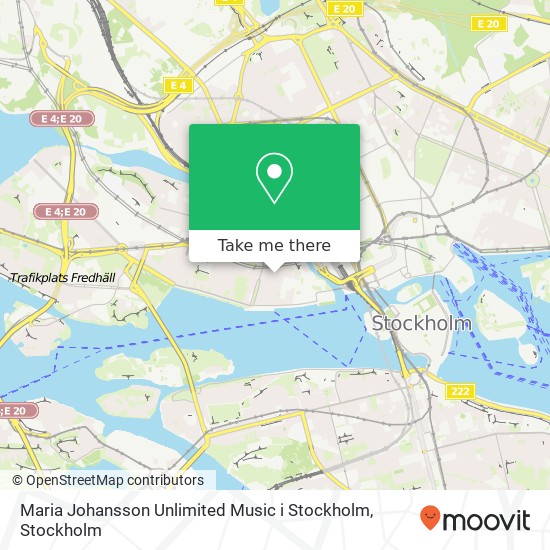 Maria Johansson Unlimited Music i Stockholm map