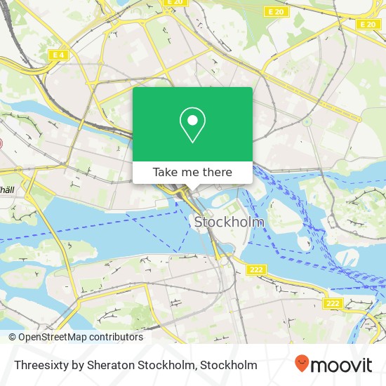 Threesixty by Sheraton Stockholm, Tegelbacken 6 SE-111 52 Stockholm map