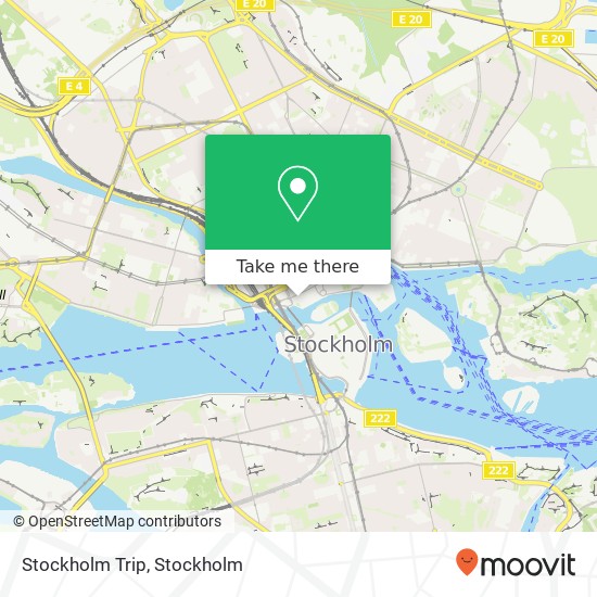 Stockholm Trip map