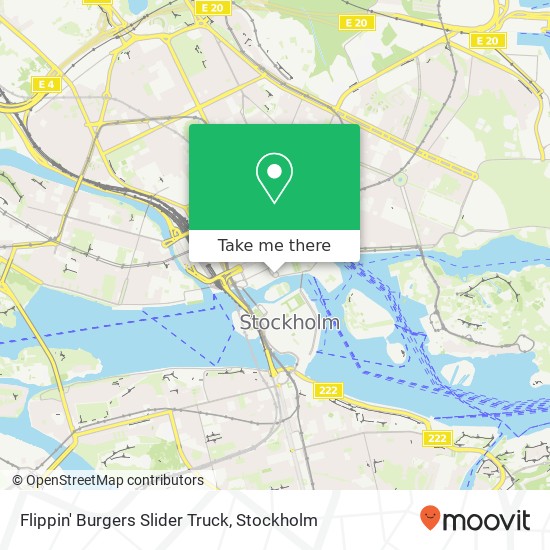 Flippin' Burgers Slider Truck, SE-111 52 Stockholm map