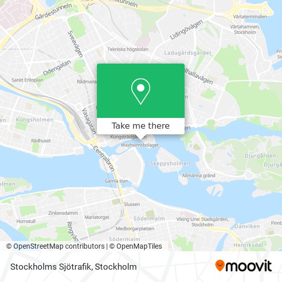 Stockholms Sjötrafik map