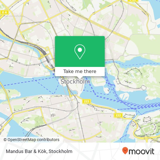 Mandus Bar & Kök, Österlånggatan 7 SE-111 31 Stockholm map