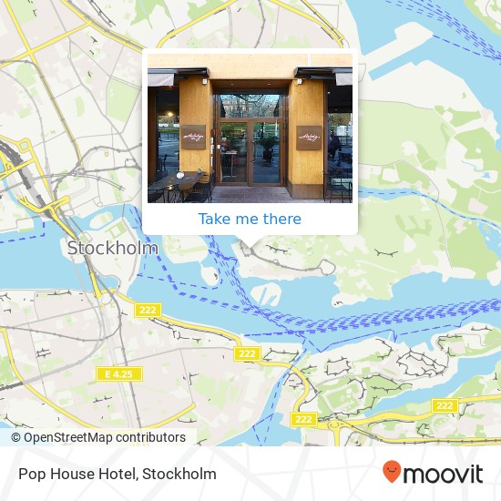 Pop House Hotel, Djurgårdsvägen 68 SE-115 21 Stockholm map