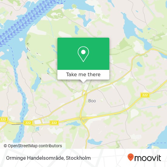 Orminge Handelsområde map