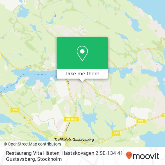 Restaurang Vita Hästen, Hästskovägen 2 SE-134 41 Gustavsberg map