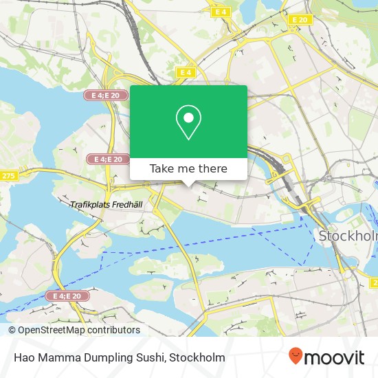 Hao Mamma Dumpling Sushi, Hantverkargatan 81 SE-112 38 Stockholm map